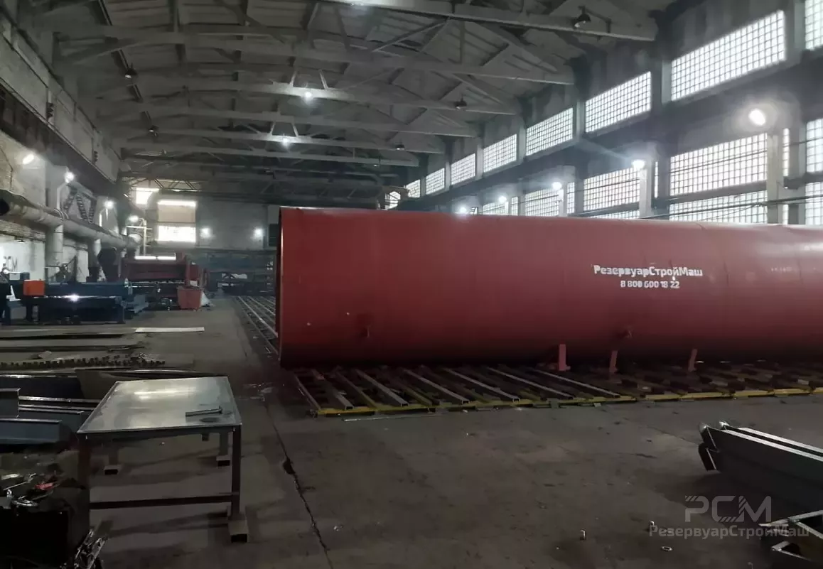 Изготовление металлоконструкций бака аккумулятора горячей воды БАГВ-2000 м3